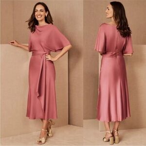 BHLDN pink rose olmstead dress. Size 0. Mother of the bride. NWT. Anthropologie